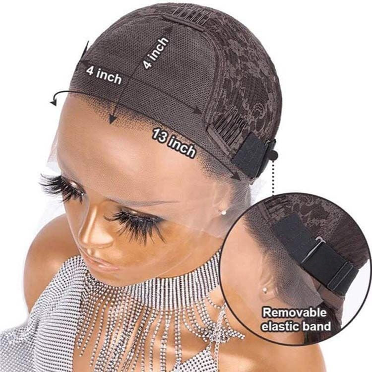 Short Curly Wig Pixie Cut Bob Wigs with Side Part Lace Front Wigs